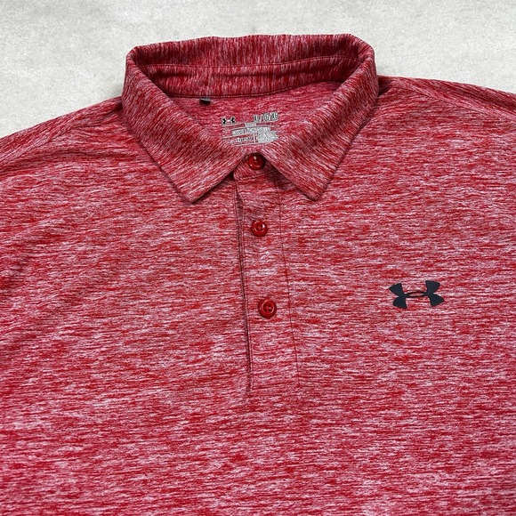 Under Armour Other - Under Armour HeatGear Polo Shirt Mens XL Loose Golf Performance Houston Cougars